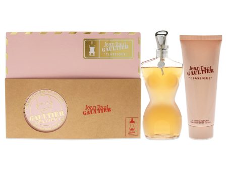 Classique by Jean Paul Gaultier for Women - 2 Pc Gift Set 3.4oz EDT Spray, 2.5oz Perfumed Body Lotion Online Hot Sale