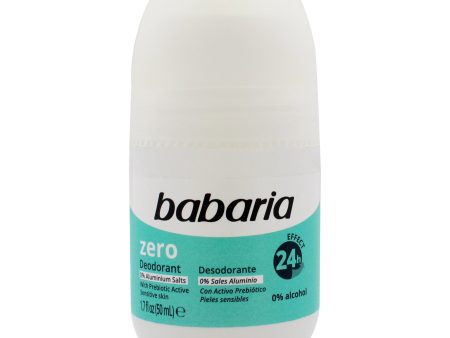 Zero 24H Effect Deodorant and Antiperpirant by Babaria for Women - 1.7 oz Deodorant Roll-On For Cheap