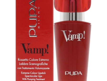 Vamp! Extreme Colour Lipstick with Plumping Treatment - 301 Intense Red by Pupa Milano for Women - 0.123 oz Lipstick Online