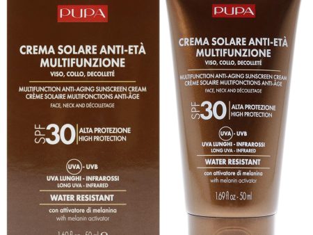 Multifunction Anti-Aging Water Resistant Sunscreen for Face SPF 30 by Pupa Milano for Unisex - 1.69 oz Cream Discount