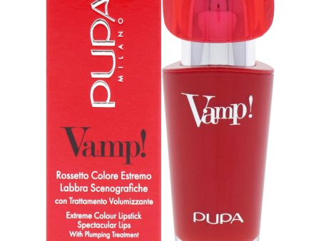 Vamp! Extreme Colour Lipstick with Plumping Treatment - 303 Iconic Red by Pupa Milano for Women - 0.123 oz Lipstick Cheap