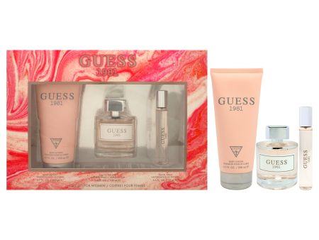 Guess 1981 by Guess for Women - 3 Pc Gift Set 3.4oz EDT Spray, 0.5oz Travel Spray, 6.7oz Body Lotion Sale