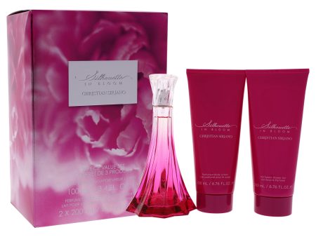 Silhouette In Bloom by Christian Siriano for Women - 3 Pc Gift Set 3.4oz EDP Spray, 6.7oz Perfumed Body Lotion, 6.7oz Perfumed Shower Gel Cheap