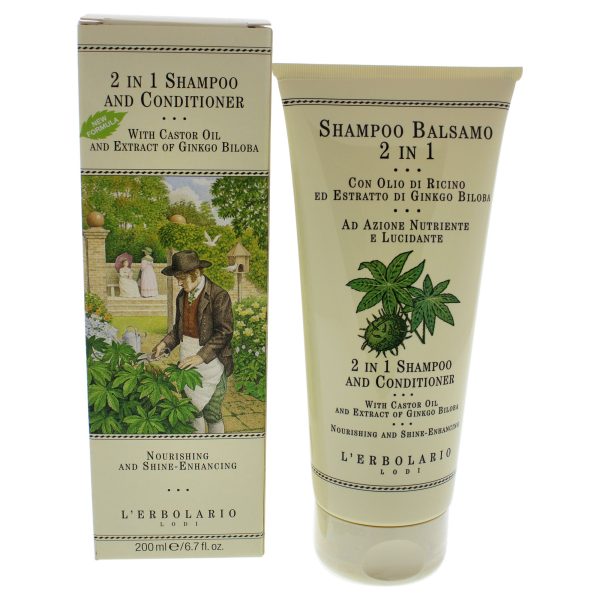 2-In-1 Shampoo and Conditioner by LErbolario for Unisex - 6.7 oz Shampoo For Sale