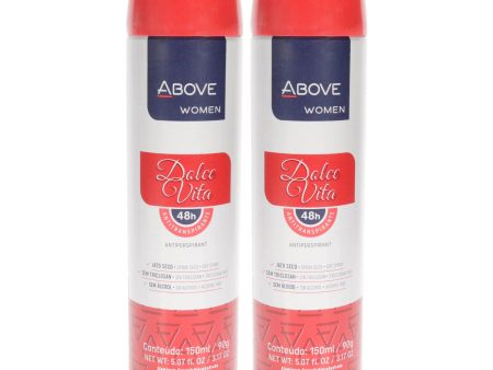 48 Hours Antiperspirant Deodorant - Dolce Vita by Above for Women - 3.17 oz Deodorant Spray - Pack of 2 Sale