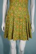 Vintage 1960s Mod Paisley Mini Dress Sleeveless Pleated Skirt Hot on Sale