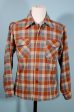 Vintage 60s Pendleton Wool Plaid Board Shirt Size M Hot on Sale