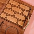 Vintage Georges Briard Wood Serving Tray, Ceramic Tile Metal Handles, Danish Modern Platter Online