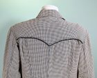 Jeans de Christian Lacroix Cowboy Shirt, Black White Check Size 10 44 For Sale