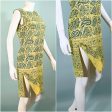 VTG 60s Indian Block Print Mini Dress, Hippie Dress from Western Costume XS S For Sale