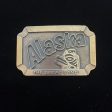 Vintage Alaska Brass Belt Buckle, The Great Land Discount