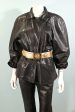 Vintage 80s Soft Black Leather Jacket, Bergdorf Goodman M Online