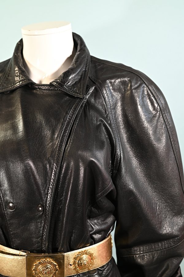 Vintage 80s Soft Black Leather Jacket, Bergdorf Goodman M Online