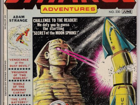 STRANGE ADVENTURES #230, Adam Strange, Atomic Knights,Infantino, Murphy Anderson, Sid Greene, Gil Kane,Illustrated Sci Fi Space Anthology Online now