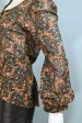 Rare 70s Betsey Johnson Alley Cat, Floral Print Pirate Sleeve Blouse, M Online Sale