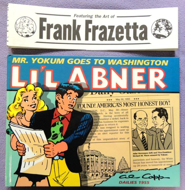 Al Capp L IL ABNER #21 Mr. Yokum Goes to Washington Frank FRAZETTA Hardcover Kitchen Sink Newspaper Daily Comic Strips Fashion