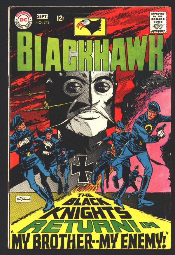 BLACKHAWK #242, Black Mask, Back to Golden Age costumes, Bob Haney,Marv Wolfman,Pat Boyette, Mercenaries,Military,Soldier of Fortune, War Online Hot Sale