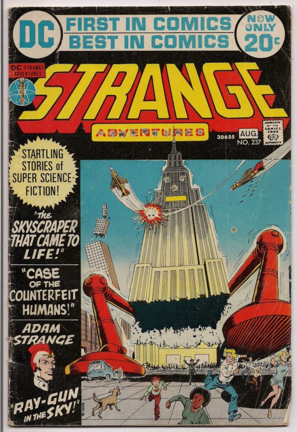 STRANGE ADVENTURES #237, Adam Strange,Gardner Fox,Sid Greene, Carmine Infantino,Illustrated Sci Fi Space Anthology Online Sale