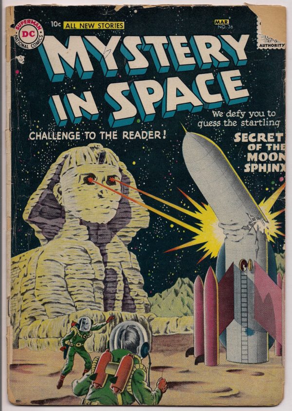 MYSTERY in SPACE #36, Gardner Fox, France Edward Herron, Carmine Infantino, Sid Greene, Gil Kane,Illustrated Sci Fi Space Anthology Discount