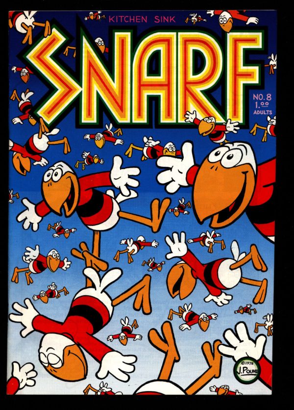 SNARF #8 Pound Deitch Spiegelman Moluly Cruse Hansen Justin Green Erling Rudahl Beck ADULT Sex Psychedelic Hippy Underground Sale