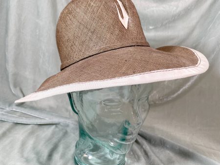 Vintage 70s Straw Hat w Ribbon Accents, Anita Pineault S Discount