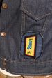 Vintage 60s 70s Denim Jacket w Patches, Montgomery Ward Junior Sizing XS S For Cheap