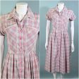 Vintage 50s Pink Grey Silver Cottagecore Dress, 26  Waist Online