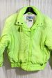 Vintage Fera Neon Green Down Filled Ski Puffer Jacket SZ 12 For Sale