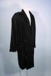 Vintage 80s Norma Kamali Black Velvet Coat SZ L Online now