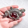 Rare Vintage Los Castillo Brooch Fish in Waves Brooch, Taxco Sterling Brooch #514C For Discount