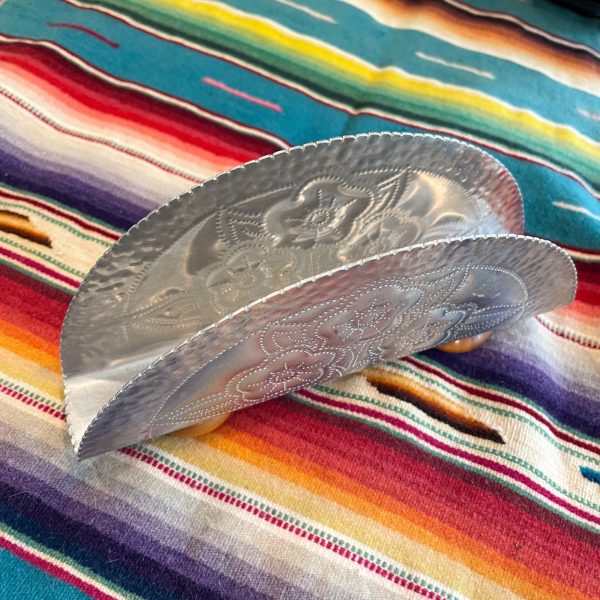 Vintage Charming Aluminum Napkin Holder, Home Kitchen Decor Dining Online