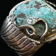 Dan Simplicio Sterling Turquoise Snake Statement Cuff Bracelet Hot on Sale