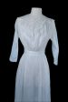 Antique 1900 s Edwardian White Cotton Lace Victorian Lawn Dress, Vintage Wedding Dress XS For Discount