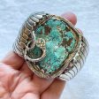 Dan Simplicio Sterling Turquoise Snake Statement Cuff Bracelet Hot on Sale