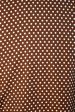 Brown Polka Dot Short Sleeve 70s Polyester Disco Shirt S Online Hot Sale