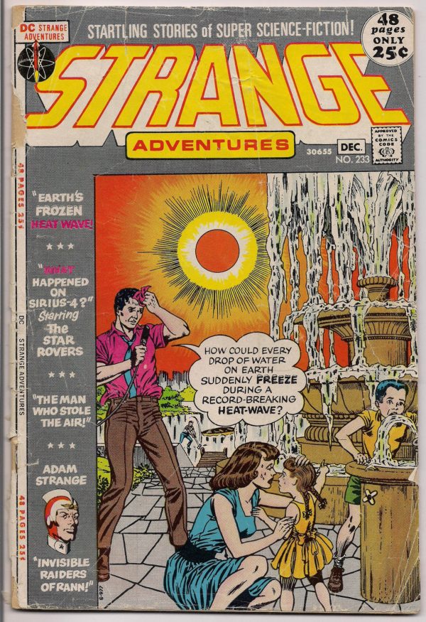 STRANGE ADVENTURES #233, Adam Strange, Atomic Knights,Mort Drucker, Murphy Anderson, Sid Greene, Gil Kane,Illustrated Sci Fi Space Anthology Online now