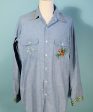 Vintage 60s 70s Embroidered Sunshine Hippie Shirt, Big Mac L XL For Discount