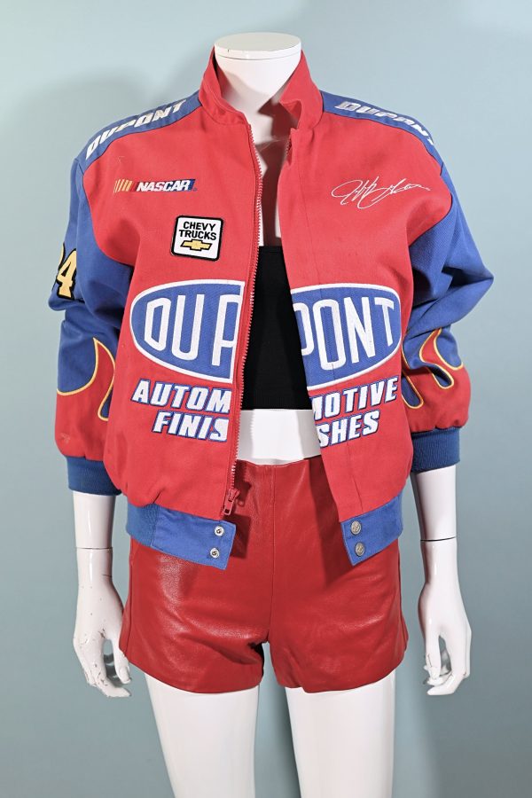 Vintage Dupont Nascar Cropped Jacket, Jeff Gordon + Patches M Online Sale