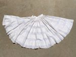 Vintage 60s White Lace Mexican Festival Skirt 22  Waist XXS For Sale