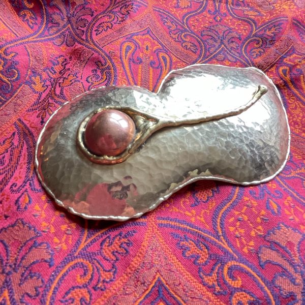 Vintage Large Brutalist Modernist Abstract Belt Buckle, Unworn Deadstock Made in India Online Sale