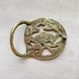 Vintage 70s Cancer (the crab) Belt Buckle, Solid Brass Zodiac Celestial Hippie Horoscope Brutalist Buckle For Cheap