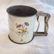 Vintage Painted Flour Sifter, Kitchen Chippy Cottage Decor Hot on Sale