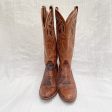 Vintage Dan Post Womens Western Boots, Leather Snakeskin 5 1 2 C Cheap