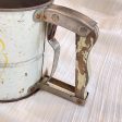 Vintage Painted Flour Sifter, Kitchen Chippy Cottage Decor Hot on Sale