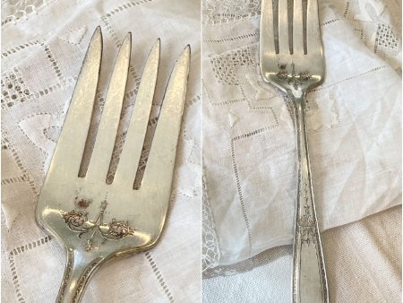 1925 William Rogers Triumph Silver Plate Serving Fork, Replacement or Mix & Match Discount