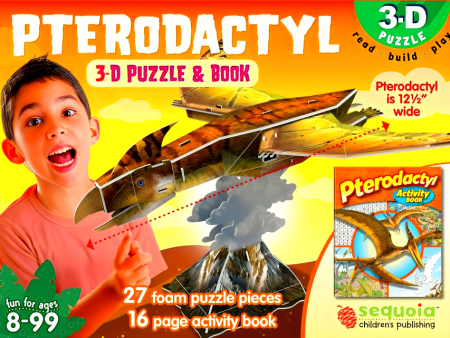 3D Puzzle & Book: Pterodactyl For Sale