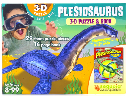 3D Puzzle & Book: Plesiosaurus Online Hot Sale